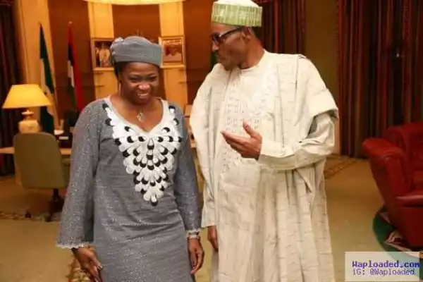 Photos: President Buhari with his new SSA on ForeignAffairs, Abike Dabiri-Erewa at the State House in Abuja
